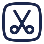 Scissors Square SVG Icon